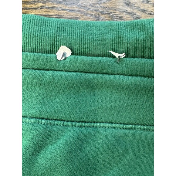 Women's Tek Gear Joggers Size Large Green Ultrasoft Fleece Cargo Pockets Fleece - Picture 7 of 7